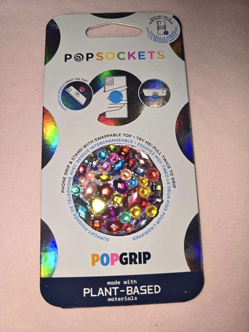 PopSockets PopGrip Multicolor Plant-Based Phone Grip NWT